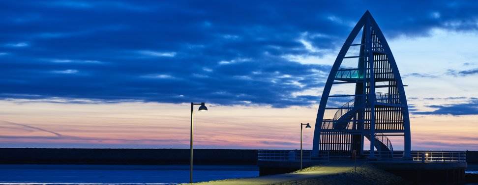 Juist Hafen am Abend